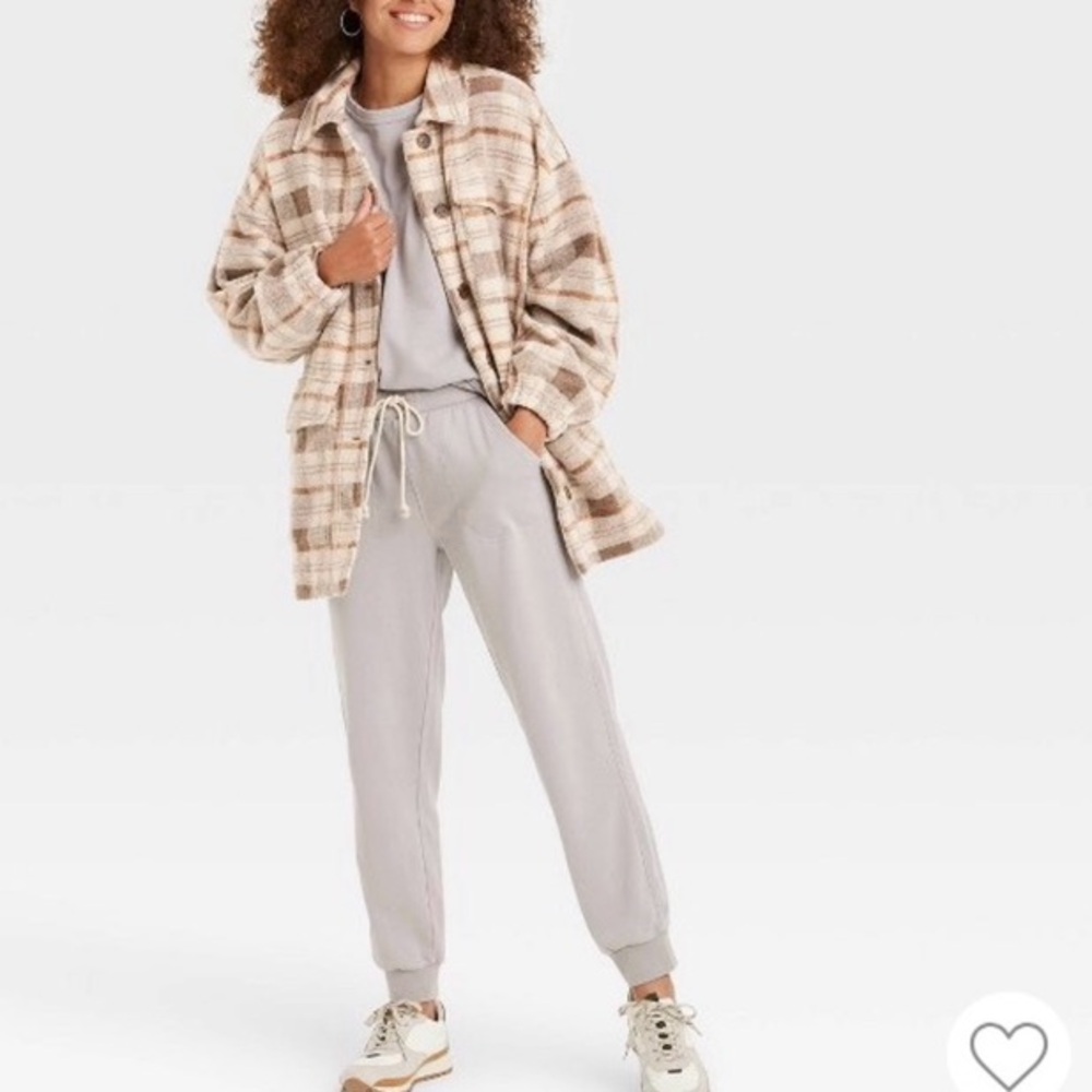 Universal Thread Plaid Button-Up Oversized Women's Jacket/Shacket